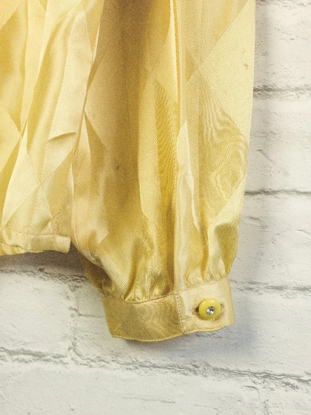 Vintage Silk Bellino Blouse (Yellow) - Picture 5 of 8